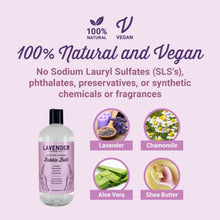Load image into Gallery viewer, All Natural (NO SLS) Bubble Bath For Mama, Baby, Kids, and Sensitive Skin with Mild Scent (16oz)