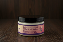Load image into Gallery viewer, Jar of Lavender Moisturizing Balm on wooden background
