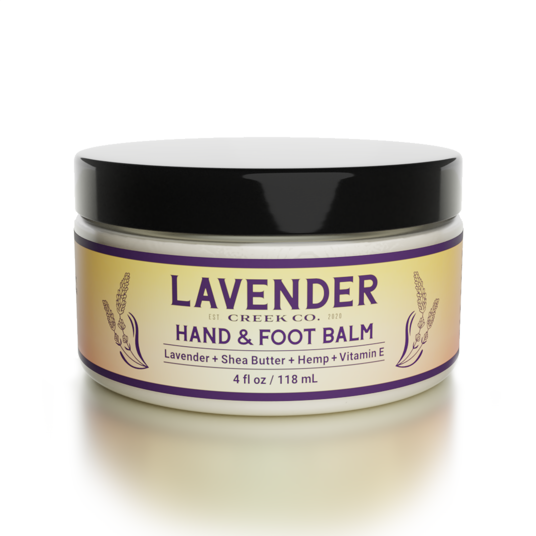 Lavender Herbal Hand and Foot Balm for Dry Skin (4oz)